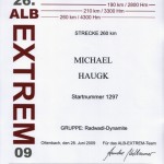 Alb Extrem 2009 Urkunde